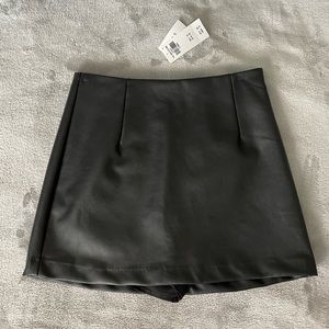 A&F Vegan Leather Skort